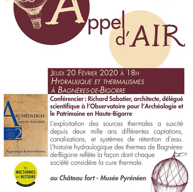 CONFÉRENCE : HYDRAULIQUE ET THERMALISMES À BAGNÈRES-DE-BIGORRE