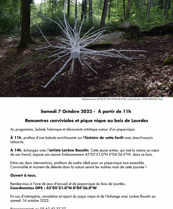 RENCONTRE CONVIVIALE ET PIQUE-NIQUE AU BOIS DE LOURDES
