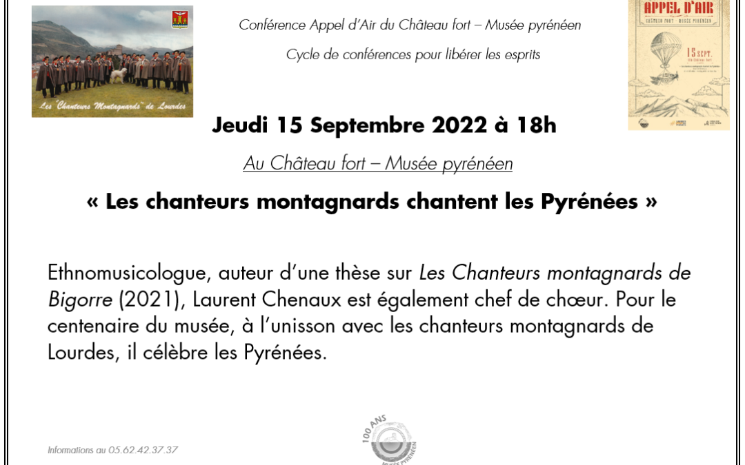 CONFERENCE APPEL D&rsquo;AIR: LES CHANTEURS MONTAGNARDS