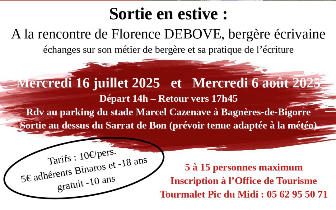 RENCONTRE AVEC UNE BERGERE ECRIVAINE