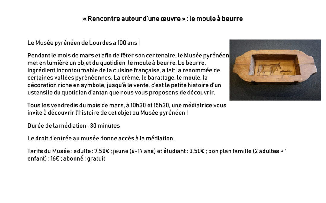 RENCONTRE AUTOUR D&rsquo;UNE ŒUVRE EN MARS