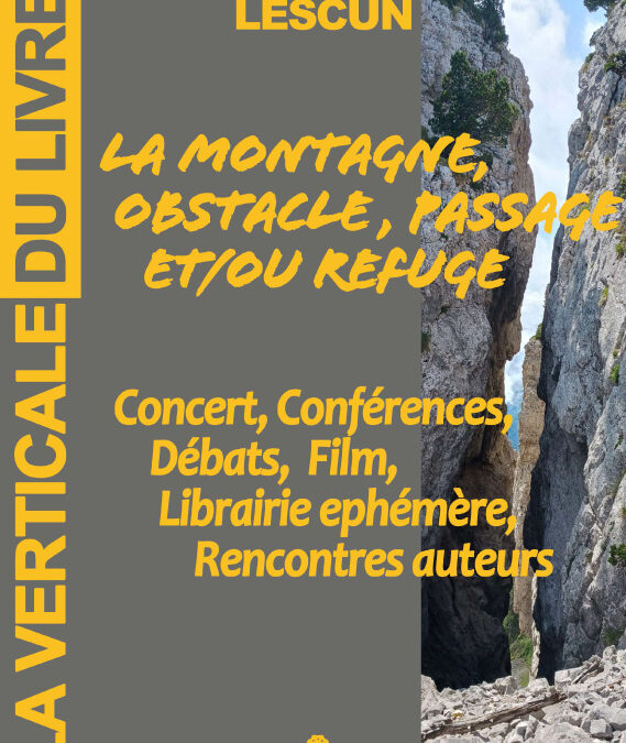 LA VERTICALE DU LIVRE A LESCUN (P.A.)
